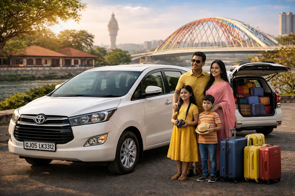 Vehicle on Rent for Family Tour in Ahmedabad